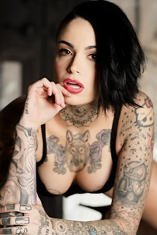 Tattooed Bitch Getting Naked